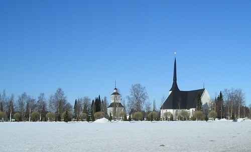 The church from a distance