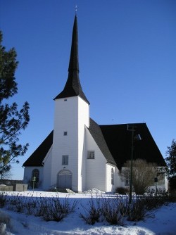 The front door of the church