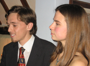 At the engagement party